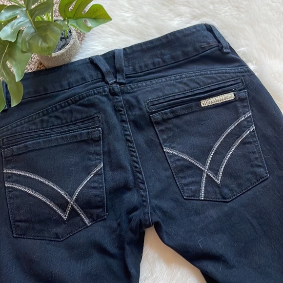 William Rast Savoy Dark Wash Classic Rise Skinny Straight Leg Jeans Sz 27 Long - Picture 1 of 8
